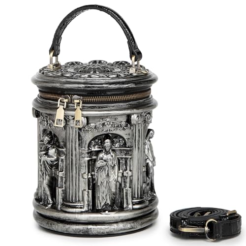 Image of Men PVC Unique Novelty Weird Shape Handbag Purse Detachable Strap Crossbody Shoulder Bag for Women