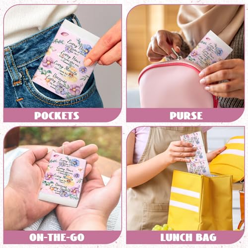 Image of Therwen 100 Pack Pocket Tissues Travel Bulk 1000 Sheet, Floral