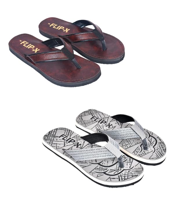 leaco Men's Premium Slipper Combo - Set of 2 by FLIP X | Comfort and Style-picture-42