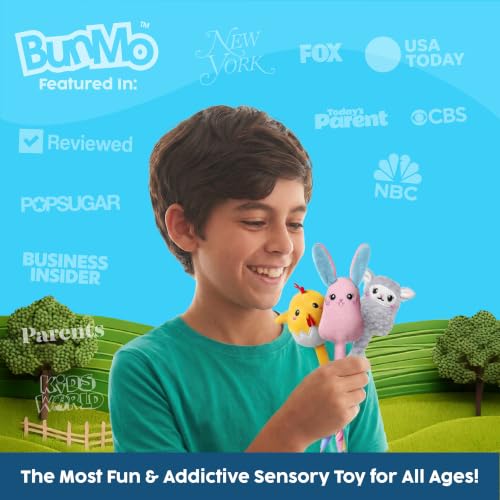 Image of BUNMO Cute Pens - Plush Fun Pens w /Soft Grip & 6 Colorful Refills - Gifts for Tweens - Fun Pencils for Kids - Bunny, Lamb, and Chicken - Gift for Teens - Squishies for Kids - Tiny Trio 3 Pack