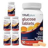 TRUEplus® Glucose Tablets, Orange Flavor - 50ct Bottle – 6 Pack