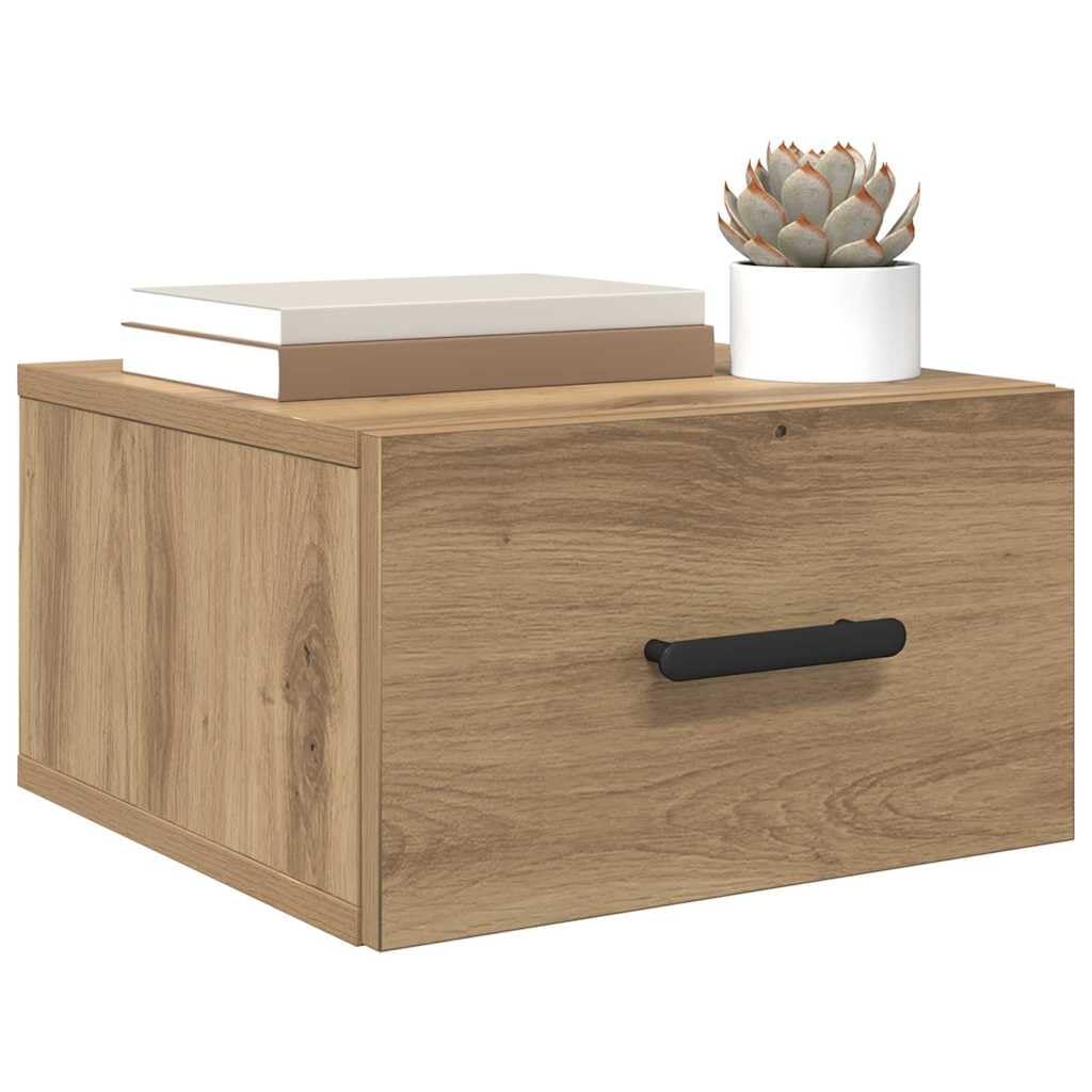vidaXL Bedside Cabinet 35 x 35 x 20 cm Engineered Wood Artisan Oak