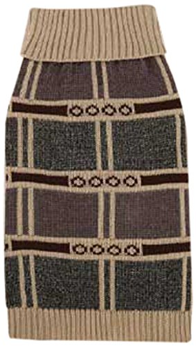 Pull pour chien en chenille acrylique marron XXS chaud