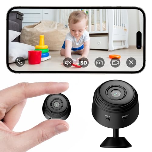 Mini Telecamera Spia Nascosta Wifi 1080P Interno Microcamera Spia wifi Invisibile con Audio Mini Videocamera Sorveglianza Senza Fili Sicurezza per Casa Spy Cam con Rilevamento Movimento Controllo App