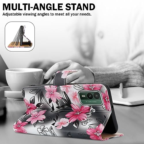 PIXFAB For Nokia XR21 Leather Phone Case, Magnetic Closure Full Protection Book Folio Design - Image 3