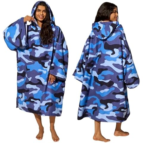Brentfords Camo Hooded Towel for Adults Cover