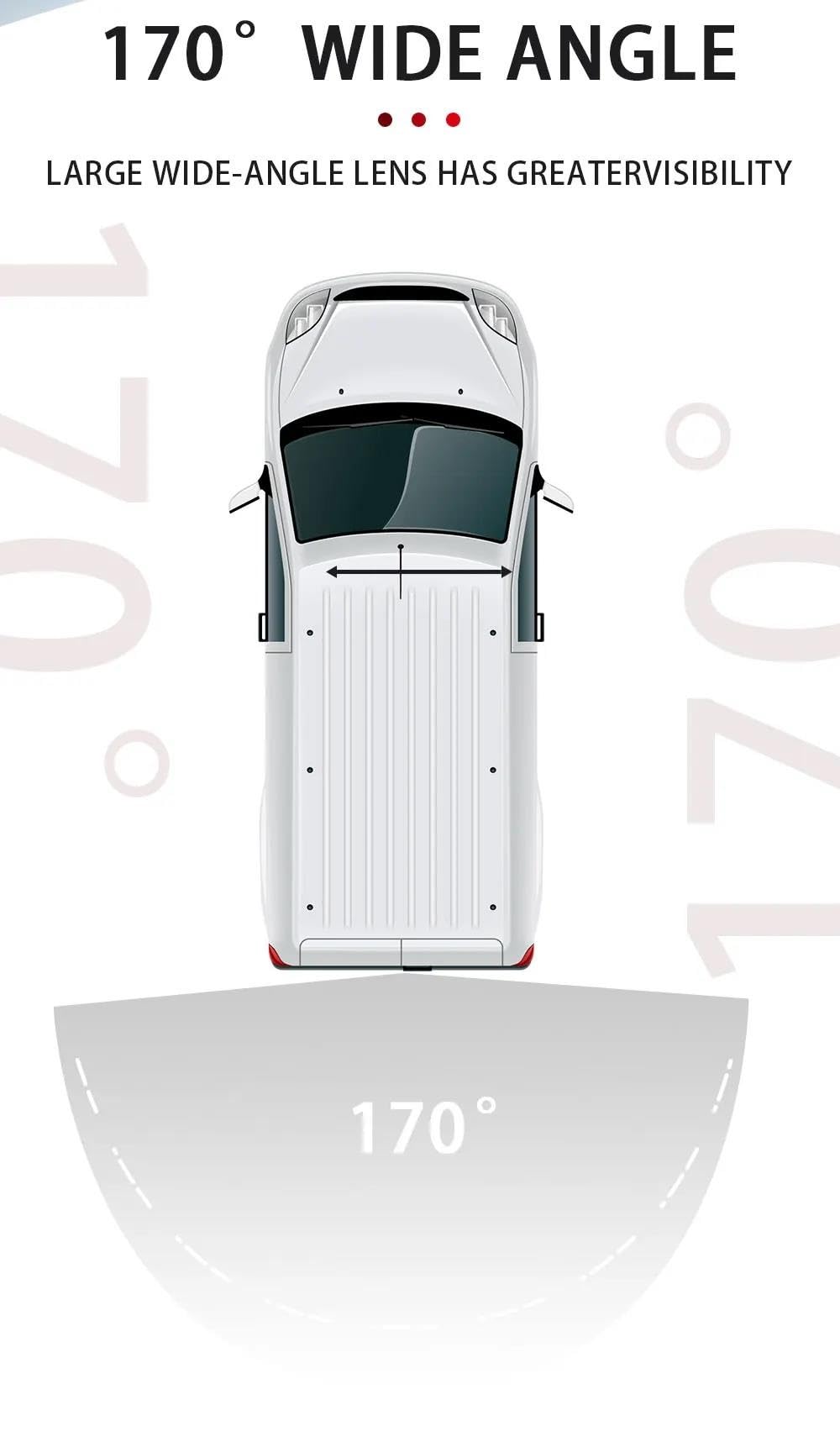 Wodoodporna kamera cofania 12 V AHD 1080P HD CCD wodoodporne światło hamowania samochodu, kamera cofania, kompatybilna z Mercedesem, kompatybilna z Benz do Sprinter 2007-2018, czarna