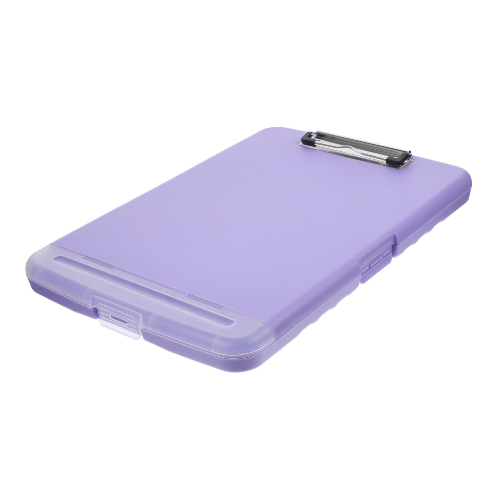 HOMSFOU Compact File Organizer with Clipboard Multi Function Document Storage Box for Desk Lightweight Paper Holder Elegant Design for Office Classroom Use