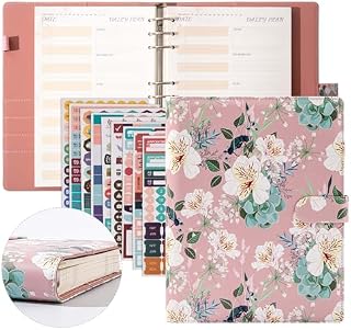 Undated 12 Monthly & Weekly & Daily Life Planner-Budget Binder Tracker Notebook-Personal Day Planner for Women-A4 Financial Planner-Thick Paper Large Planner-8.5 X 11in