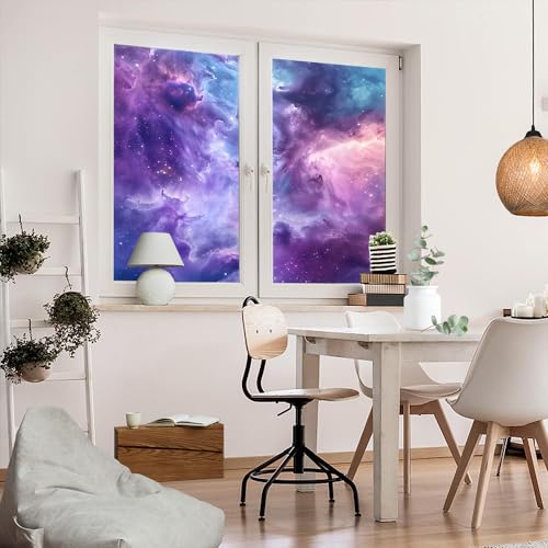Película para ventana esmerilada Purple Nebula 17.7x23.6 in x2 miniatura 5