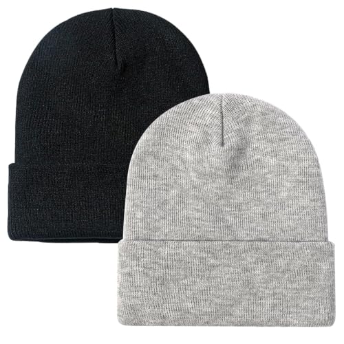Image of ZOORON Beanie for Men Women Slouchy Winter Beanie Hats Cuffed Skull Caps