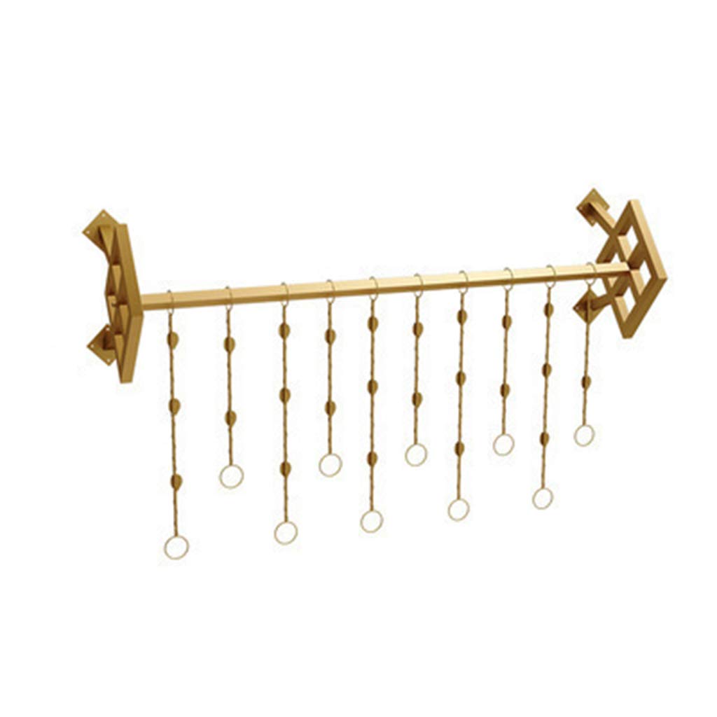 Étagère suspendue en métal de 120cm pour dressing design et salle de bain chic
