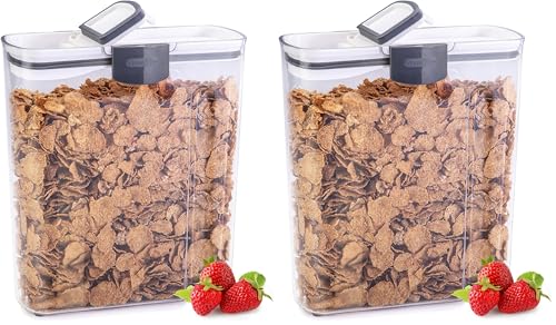 ProKeeper Cereal Keeper, 3-Quart, Airtight Seal, BPA-Free Plastic Storage Container (Pack of 2)