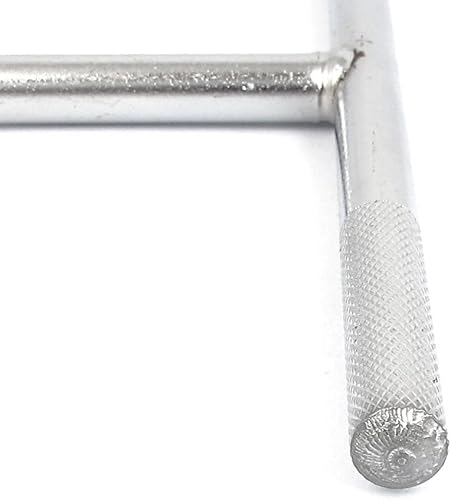 Miniatura 3 de uxcell Manija en T 0.315 in hexagonal Socket Hexágono Llave Llave Tuerca Driver Tono Plata