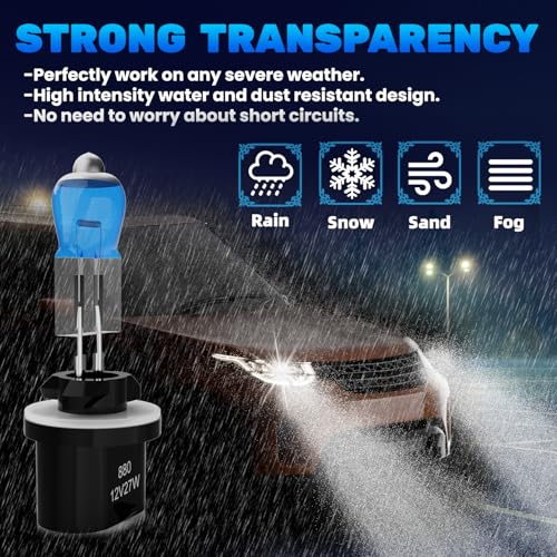 Image of Fog lights Fit For Dodge Ram 1994-2001 Halogen Headlight Bulbs,880 /881 /H27 Fog Lights Bright Lights Combo,Plug & Play,Pack of 2 (Dodge Ram 1994-2001 Halogen Fog Lights)