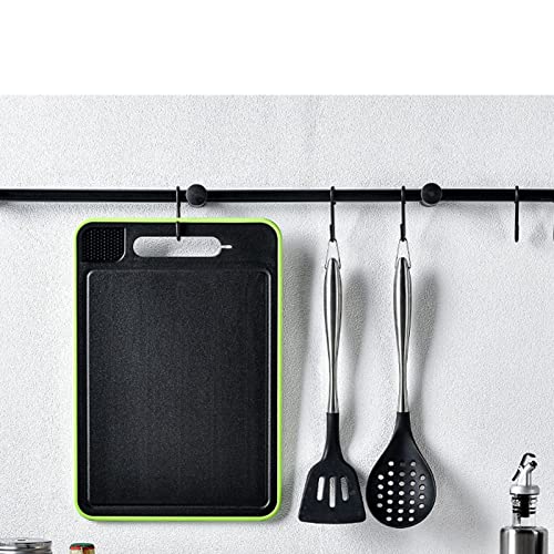 Multifunctional Cutting Board, Rapid Thawing Aluminum Alloy Spray Paint Dual Sided Grinding Chop With A Knife Sharpener Which Can Cut Vegetables, Sharpen Knives And Defrost In One #TOP4