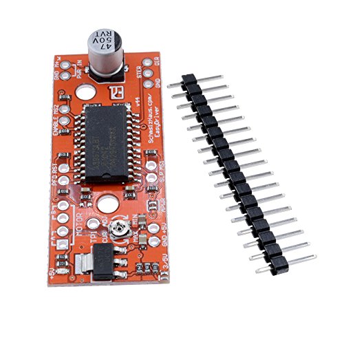Diymore 2pcs V44 A3967 EasyDriver Shield 7V-30V Stepper Motor Driver for Arduino EK1204 Support 4/6/8 Wires Stepper