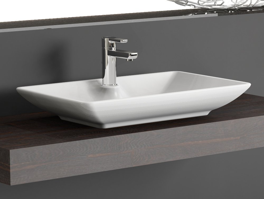 Aqua Bagno | Design Waschbecken in Weiß, Aufsatzwaschbecken