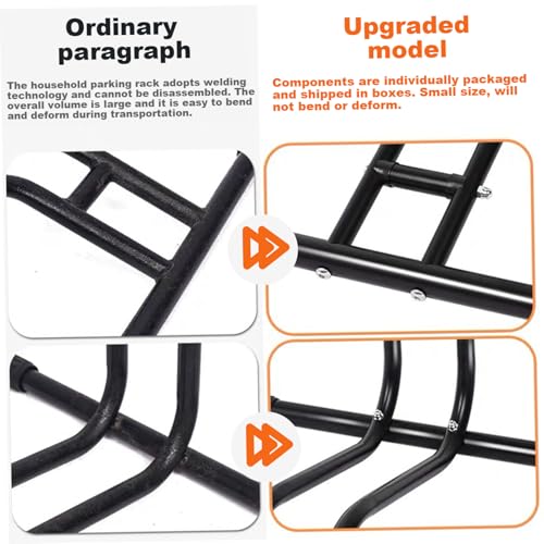Soporte para bicicletas en L y estante de almacenamiento interior para MTB y carretera 5