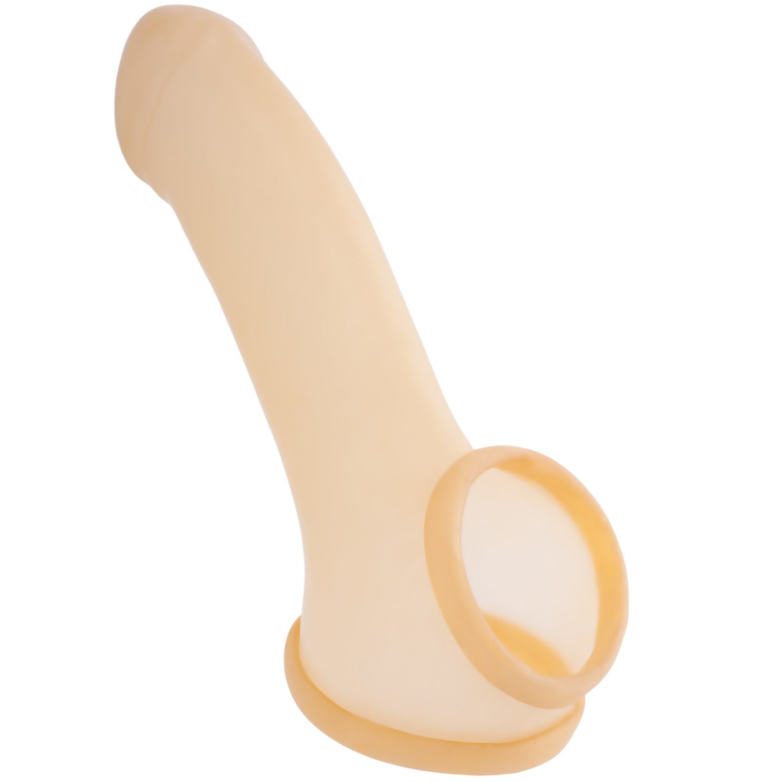 TOYLIE lattice guaina pene Franz semi trasparente Lunghezza del pozzo: 14 cm - Penis sleeve con scroto e glande marcato