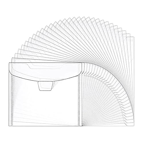 Voragrl Lot de 30 organiseurs de rangement pour papier de scrapbooking de 30,5 x 30,5 cm, durable et facile à utiliser