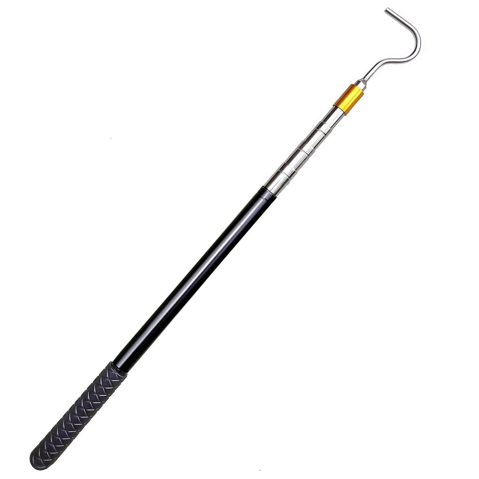 Kalttoy Multicolor Awning Opening Rod Snake Handling Tool Adjustable Awning Opener Tool Stainless Steel Pull Rods Heavy Duty Catcher Nonslip Rubber Handle