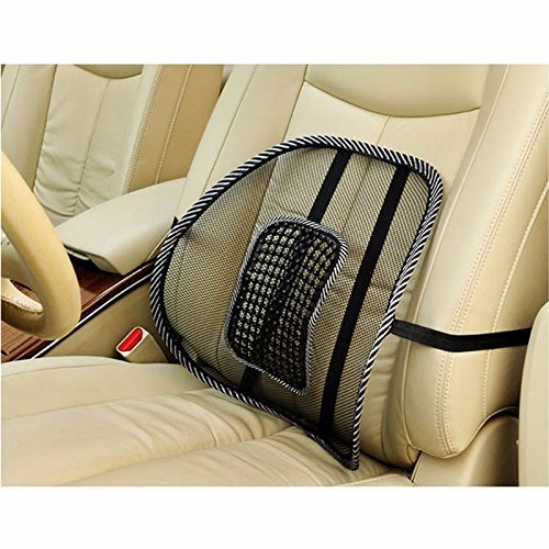 BSBDA Car Seat Chair Cushion Lumbar Back Support for Car Seat Chair Office Massage Mesh Ventilate Pain Relief Cushion Pad
