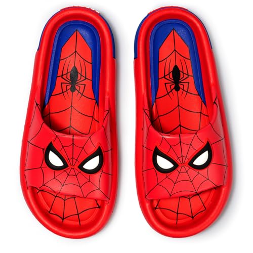 Ground Up Spider-Man Webbed Mask Men's Slide Sandals2