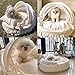 SmileyTails Pet Cradle Cozy Bed with Flush, Dog Cat Puppy Kitten Luxury Bed Sofa Nest Kneel Removable Washable Beige White (X-Large)