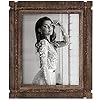 AKRILANE 8×10 Picture Frame Wood Rustic Decorative Distressed Vintage Looking Photo Frames Wall Decor for Wall Mount Table Top Display for Home Decor–8 x 10 Wedding Picture Frames Style A