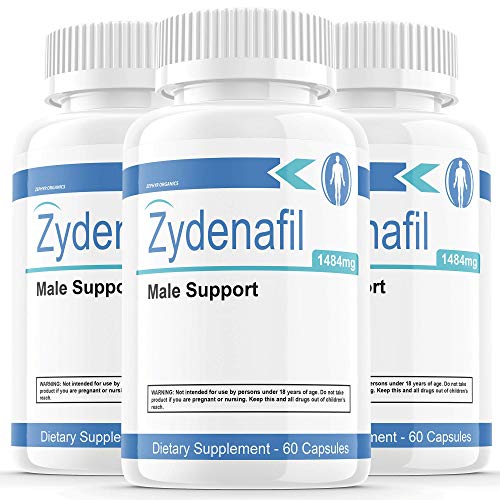 (3 Pack) Zydenafil Pills for Men Male Support (180 Capsules)