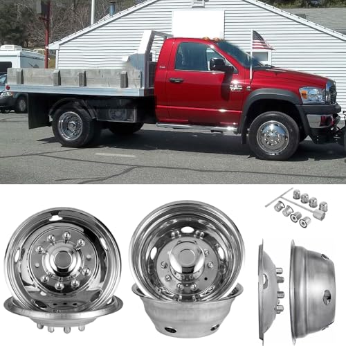 Set of 4 19.5" Dually Wheel Simulators for Dodge Ram 4500/5500 12-25 906R by Lifeinfinity - Used condition - Image 8