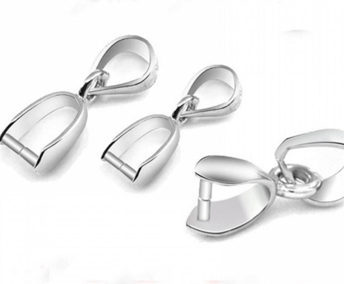 Amazon.com: 50pcs Sterling Silver Plated Pendant Clasp Jewelry
