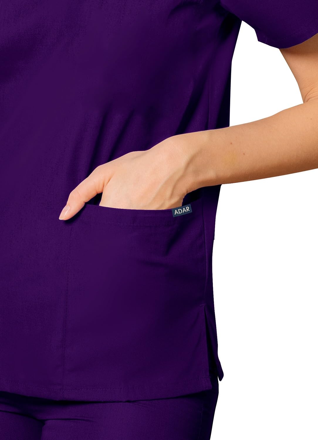 Adar Uniforms Medyczna odzież robocza unisex, liliowy, XXL