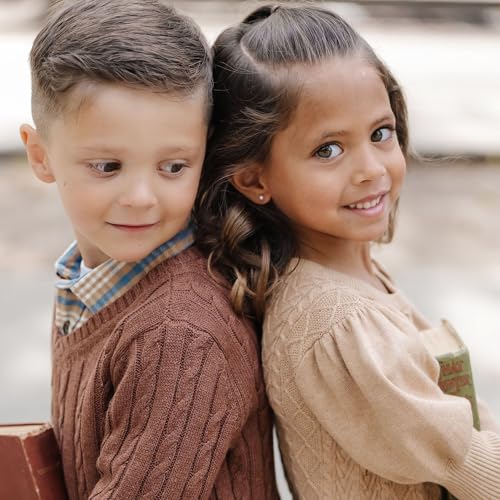 Image of Hope & Henry Girls' Milano Tipped Sweater Dress