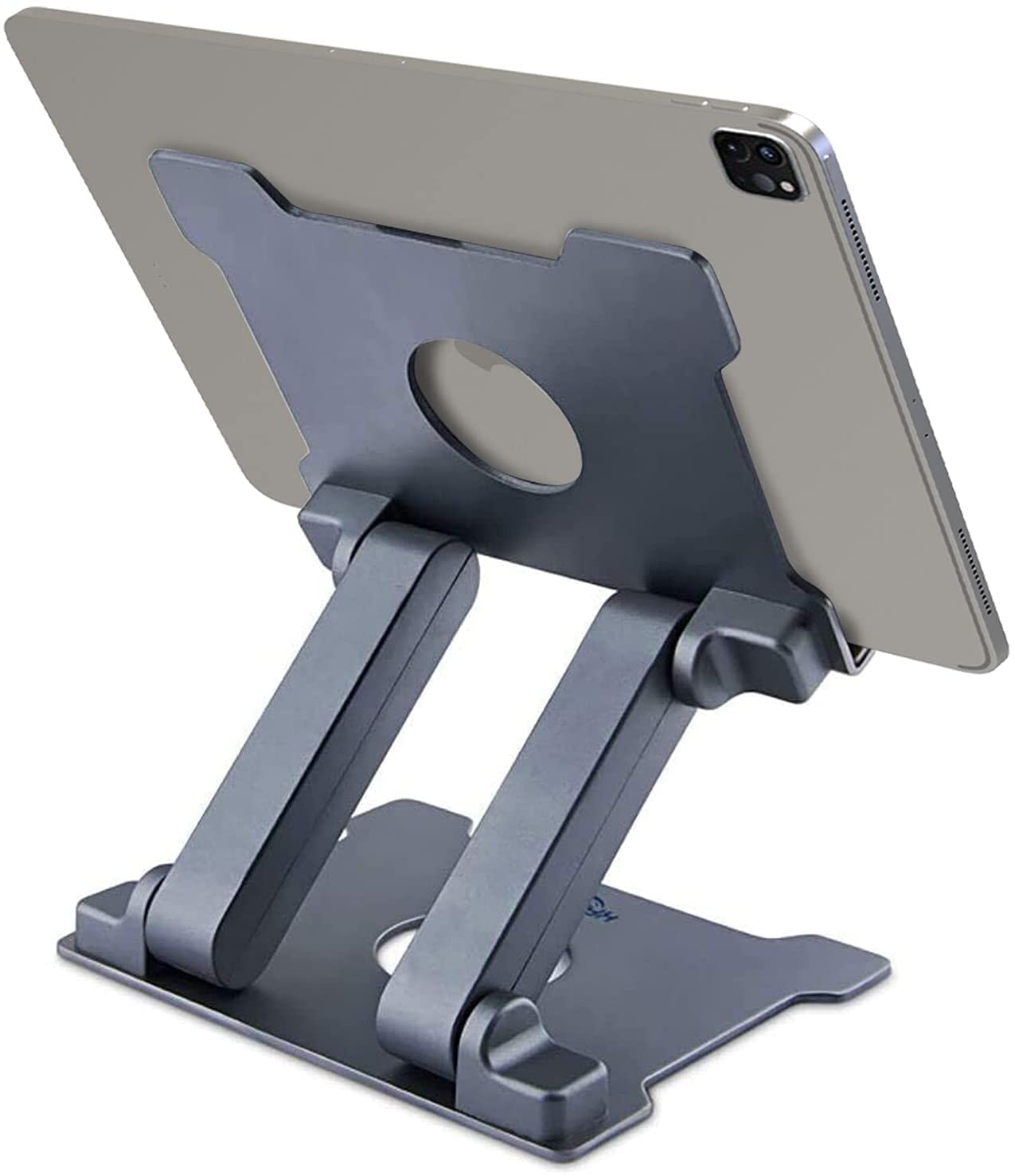 AJ advancegin Tablet Ständer Aluminium Verstellbar Tablet Halterung Höhenverstellbare Tablet Halterung Kompatibel mit iPad Pro Air Mini 11 12.9 iPhone 15 Huawei MatePad Galaxy Tab bis 13,5 Zoll-Grey