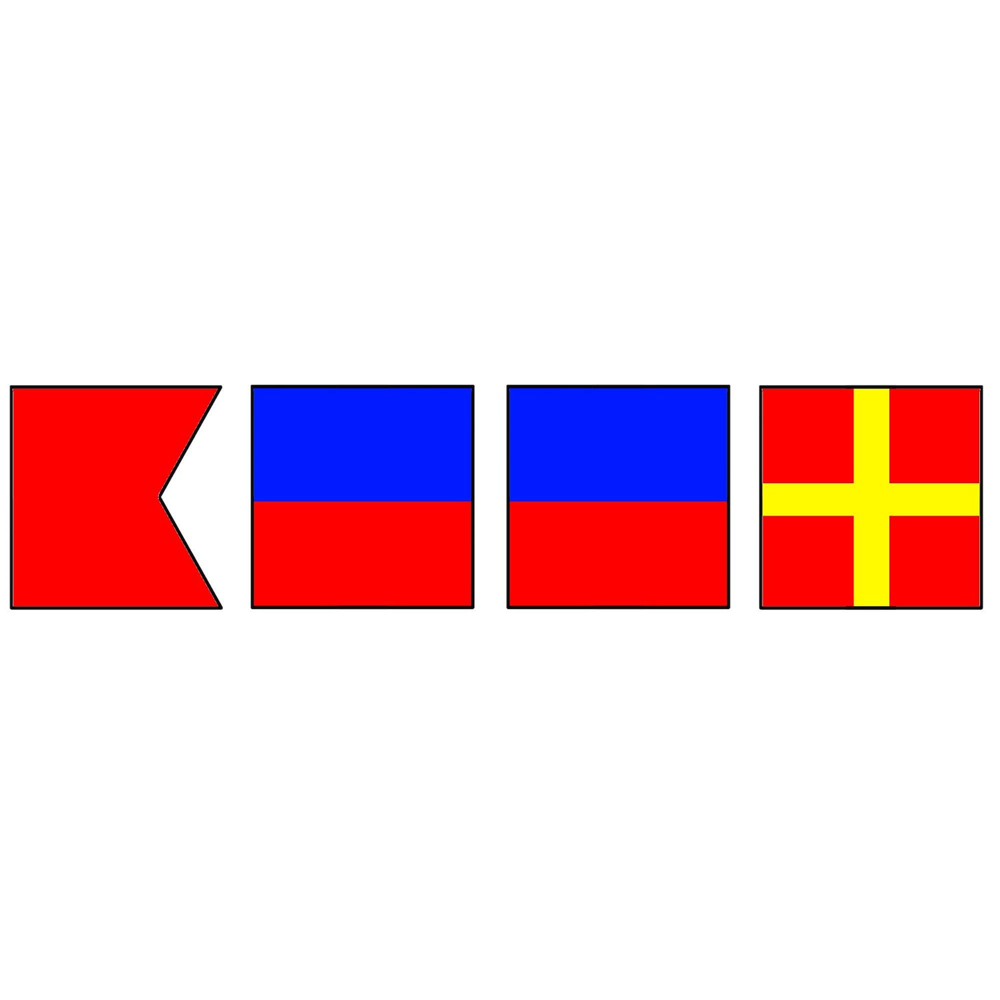 Port Clinton Nautical Flag Art Bumper Sticker | Vinyl Car Decal For Jeep, Truck, RV | Waterproof Oval Sticker 3"x5" Or 4.5"x7.5"