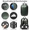 HEROIC KNIGHT Sac à Dos Ordinateur Portable 15.6 Pouces Léger et Extensible Antivol Imperméable Fonctionnel pour Homme Elegant pour Loisirs Affaire Scolaire Zips YKK 20L (Vert) #4