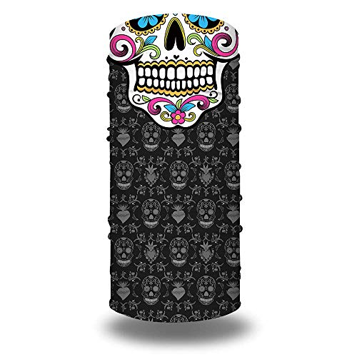 Skull Seamless Face Mask Novelty Bandanas Neck Gaiter For Women Men Dust Sun Protection Outdoors Festivals Sports #TOP2