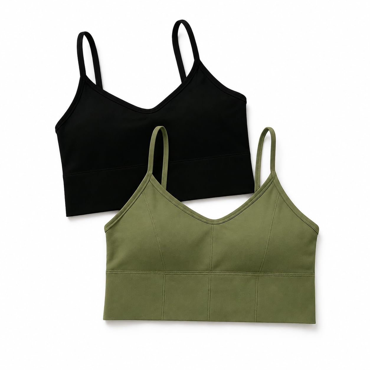 v bro's Women Cotton Padded Bra Combo Bra Pack of 2 PIS (Free Size Fit Up to (30-36), Multicolor)-picture-42