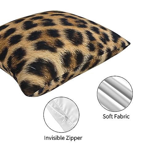 Housse de coussin léopard pour décorer un salon moderne ou une voiture