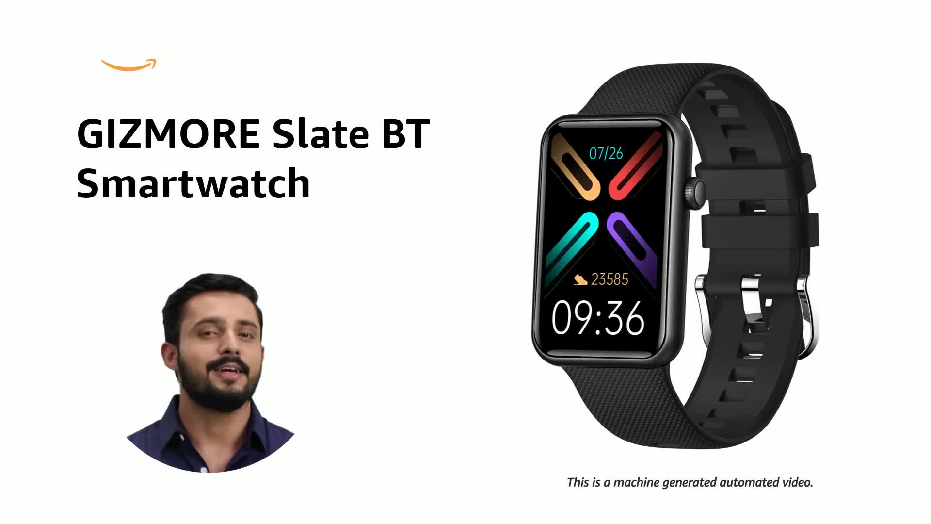 GIZMORE Slate 1.57 inch AOD Display | AI | Sports Modes | SpO2, BT