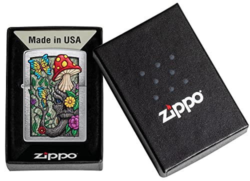 Encendedor Zippo en cromo cepillado para exteriores miniatura 5
