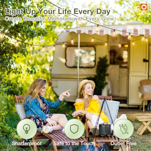 addlon 52ft Solar String Lights with Remote Control & USB Charging — view 8