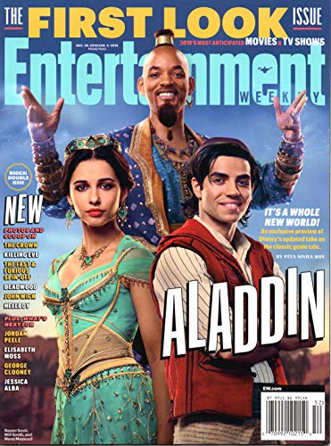 Entertainment Weekly Magazine December 28 2018 January 4 2019 Naomi Scott Will Smith Mena Massoud Aladdin The First Look Issue