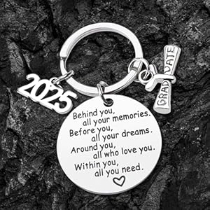 Class of 2025 graduation keychain senior 2025 graduation gifts for her him graduation gifts for college high school student  urban country home decor