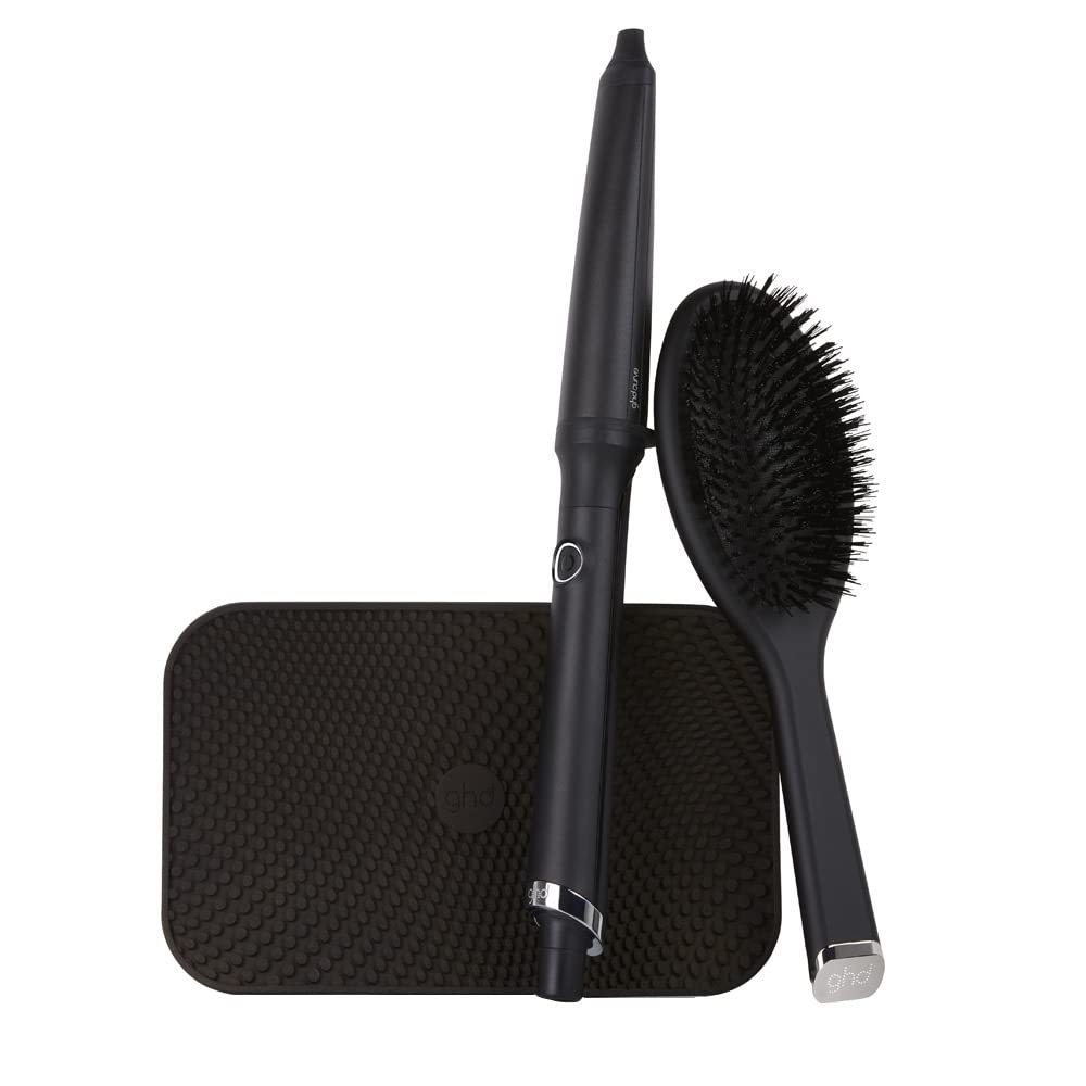 ghd curve creative curl gift set - set de regalo rizador de pelo profesional para crear ondas surferas, tecnología ultra - zone, edición 2021, negro