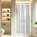 36x72 Inch shower Curtain Liner, Aoohome EVA 3D Water Cube Shower Curtain with Bottom Magnets, Waterproof & Mildew Resistant, Heavy Duty, Semi Transparent