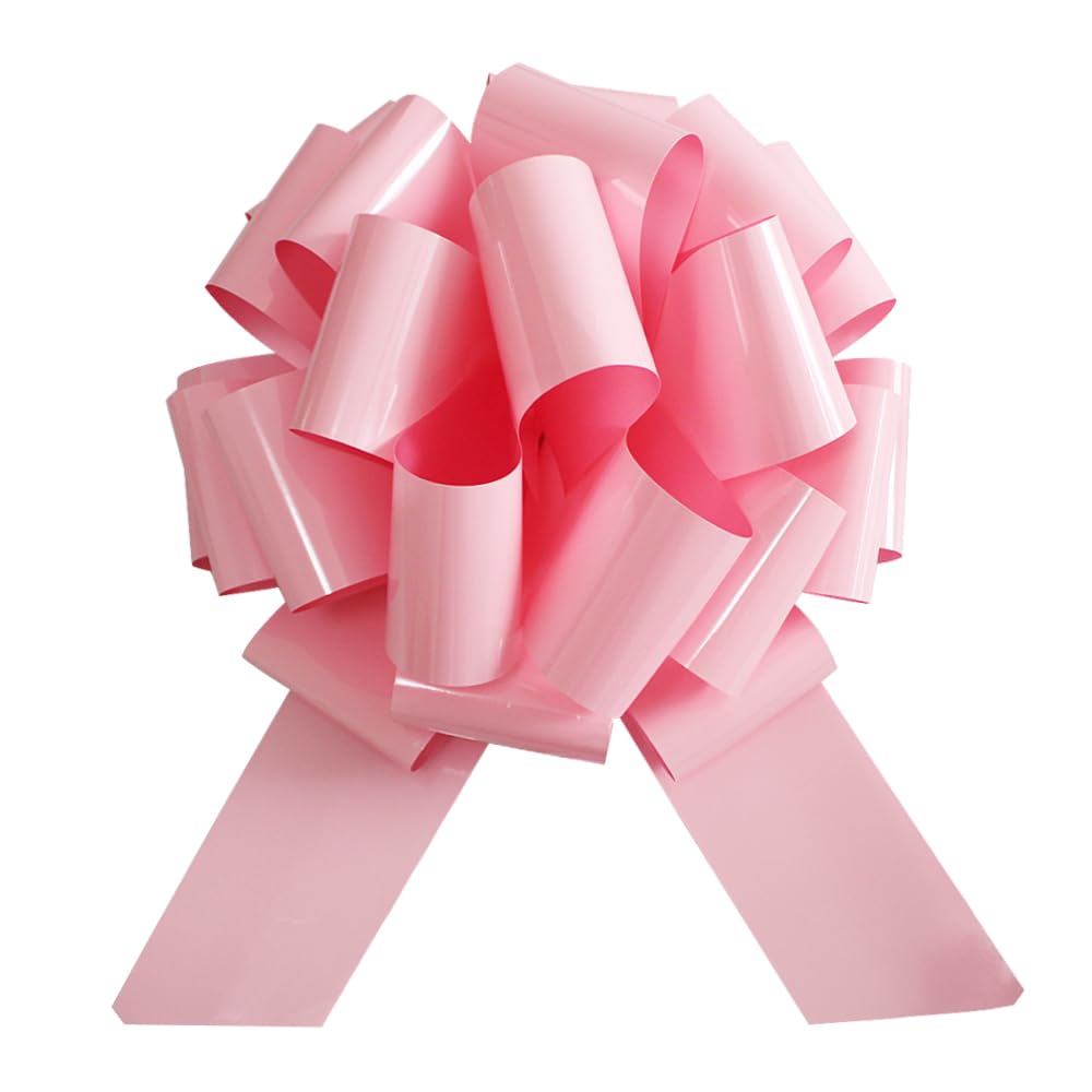 1Pc Big Pink Bow,16 Inch Giant Car Bow Large Gift Bow Large Christmas Gift Refrigerator New House Bicycle and Party Decoration Giant Gift Packaging
