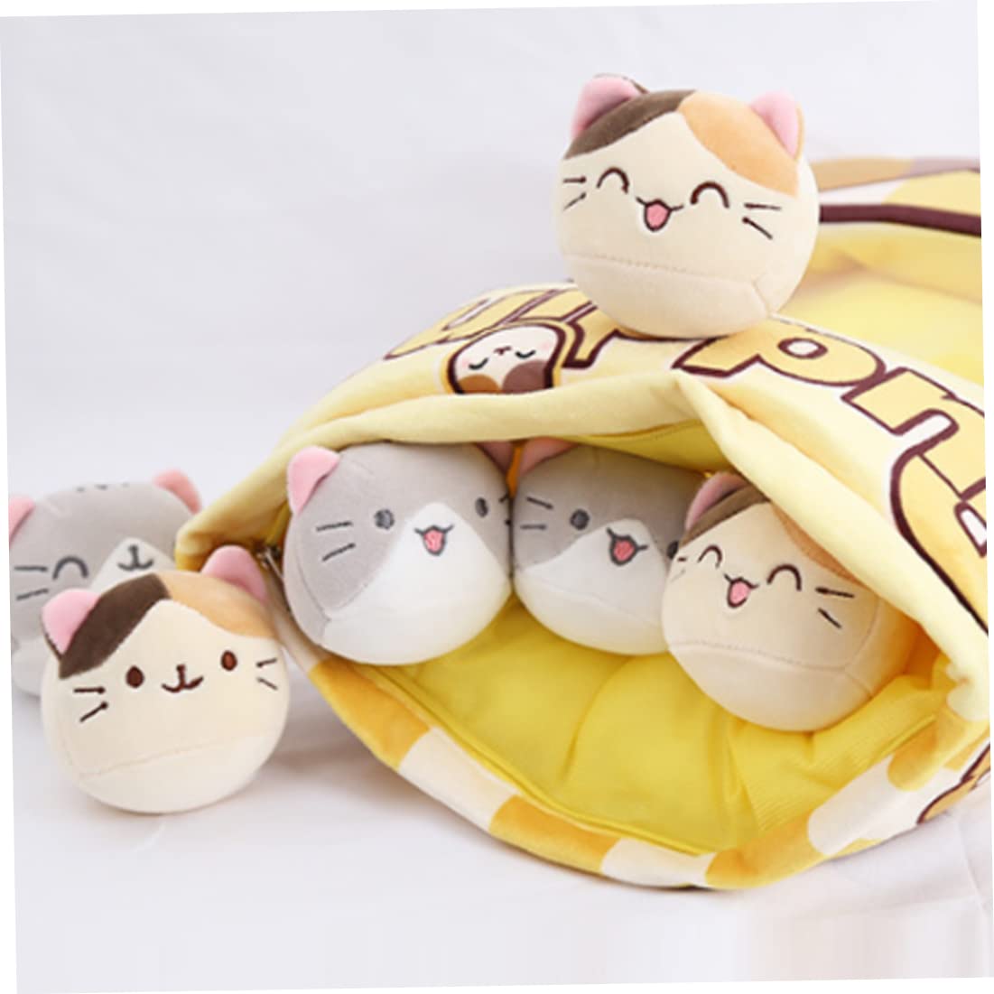 8 Oreillers Doudous Peluche Pudding - Coussin Décoratif Mignon Lapin - 45x35 Cm - Jouet Câlin Enfant - 8